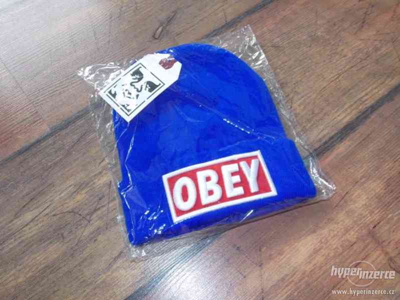 Nová OBEY čepice modrá - foto 5