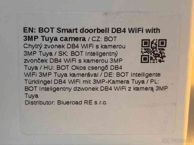 Chytrý zvonek BOT DB4 wifi s kamerou Tuya - foto 4