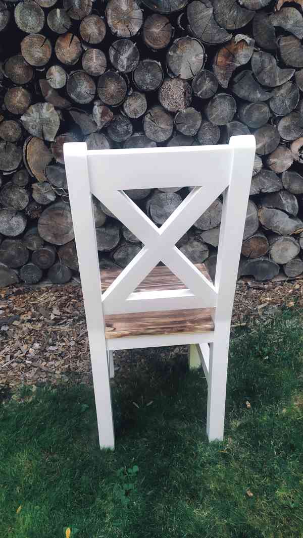 židle z masivu v patině - foto 3