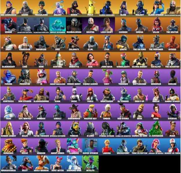 Fortnite random účet (50-100skins) - foto 2