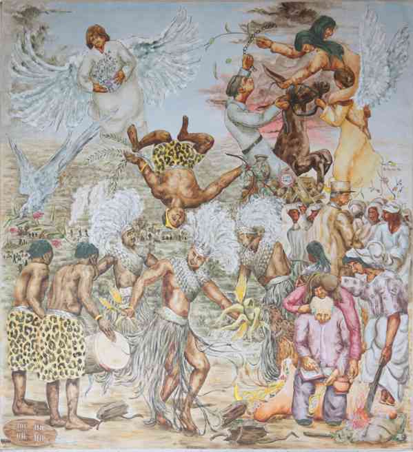 Obří obraz „Útlak v koloniálním období” 226 x 206 cm - foto 1