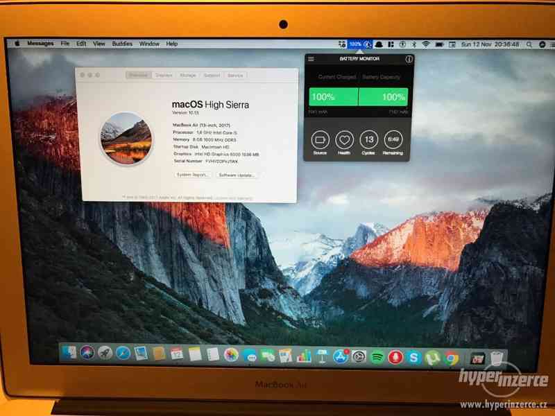 MacBook Air 13" 2017 128 GB perfektní stav - foto 2