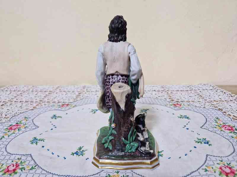 Krásná porcelánová soška Biedermeier Klášterec 1858 - foto 9