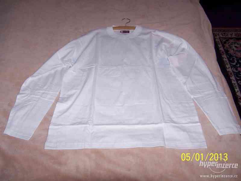 Bílá bavlněná trička - foto 5