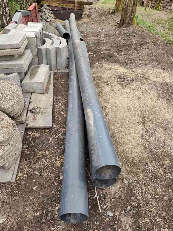 PVC trubka s hrdlem 160 mm tloušťka 4 mm - foto 2