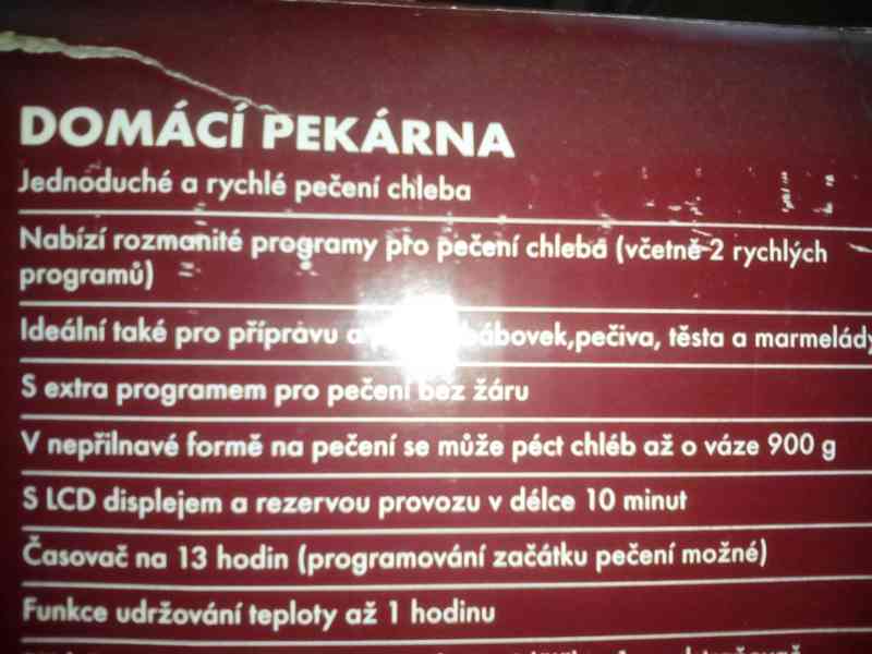 Bifinett pekárna: praskl převodový řemen, jinak OK - foto 4