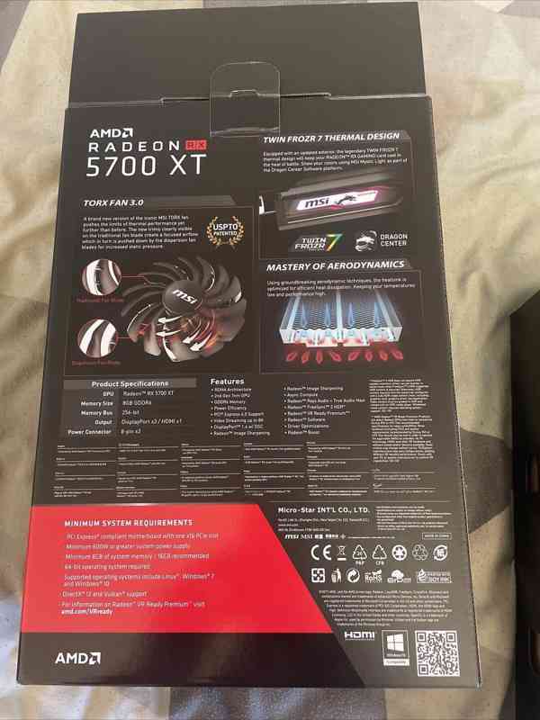 AMD Radeon RX 5700 XT Graphic Card with 8GB GDDR6 - foto 2