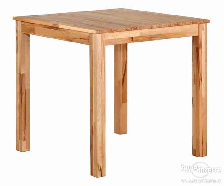 Jídelní stůl Divoký dub nebo jádrový buk masiv - foto 7