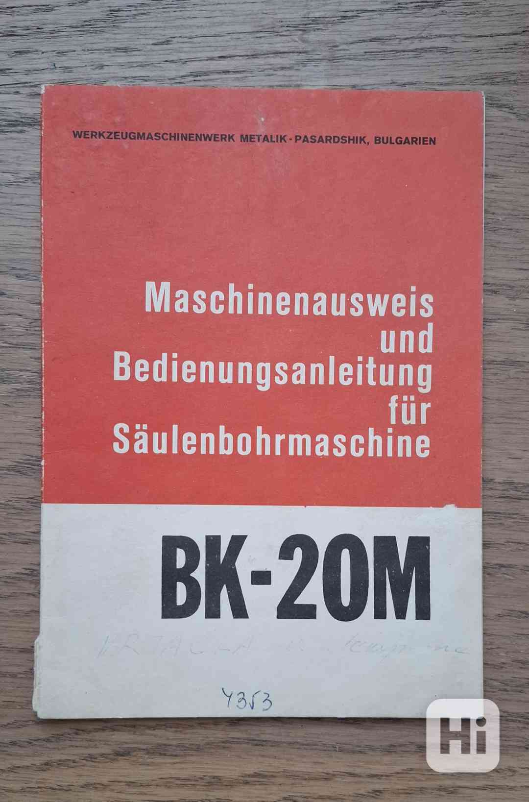 Návod vrtačky BK-20 - foto 1