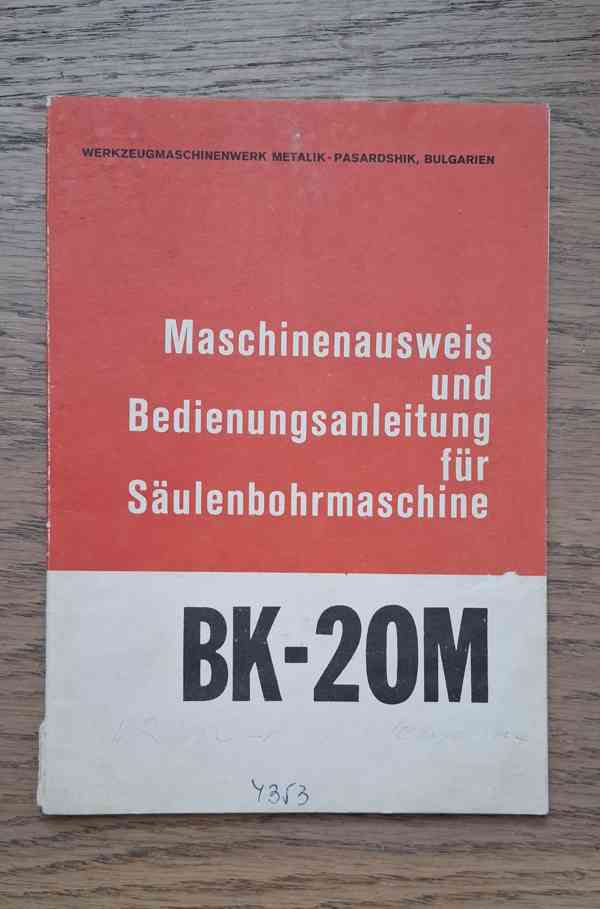 Návod vrtačky BK-20 - foto 1