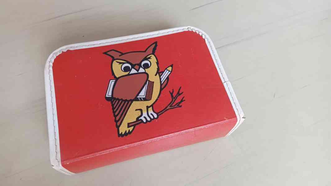 Dětský retro kufřík Sova