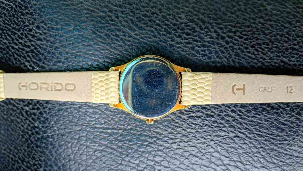 Dámské hodinky PRIM Quartz (Zlatý ciferník, béžový řemínek) - foto 2