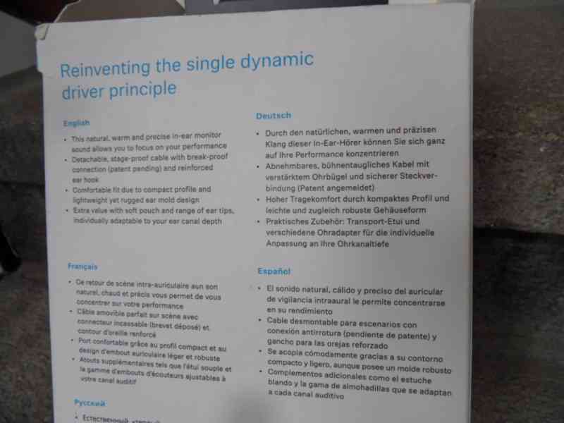 NOVÁ NEPOUŽITÁ NĚMECKÁ SLUCHÁTKA SENHEISER - foto 3