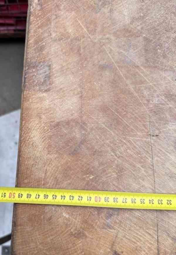 Špalek řeznický dřevěný 500x500x920   - foto 4