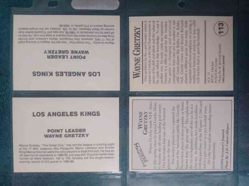hokejové karty Wayne Gretzky - foto 23
