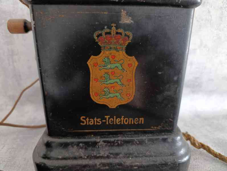 starožitný skandinávský telefon Stats-Telefonen - foto 6