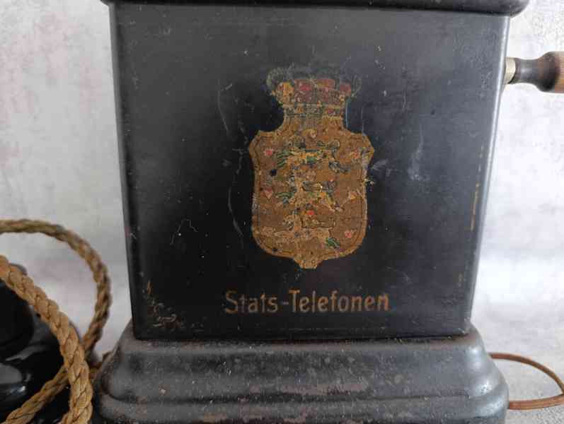 starožitný skandinávský telefon Stats-Telefonen - foto 8