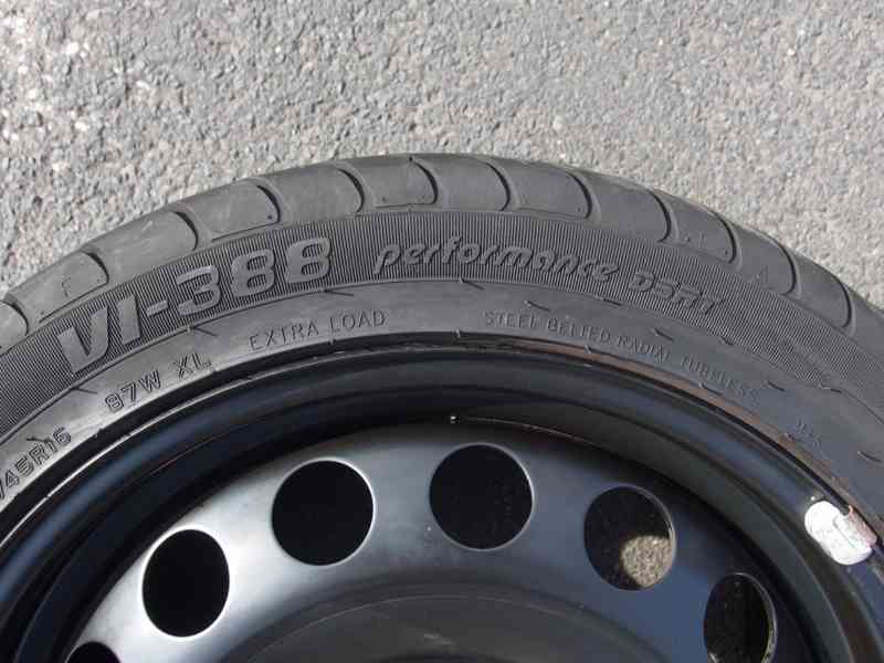 Originální dojezdové kolo Škoda Fabia I RS 205/45 R16 - foto 3