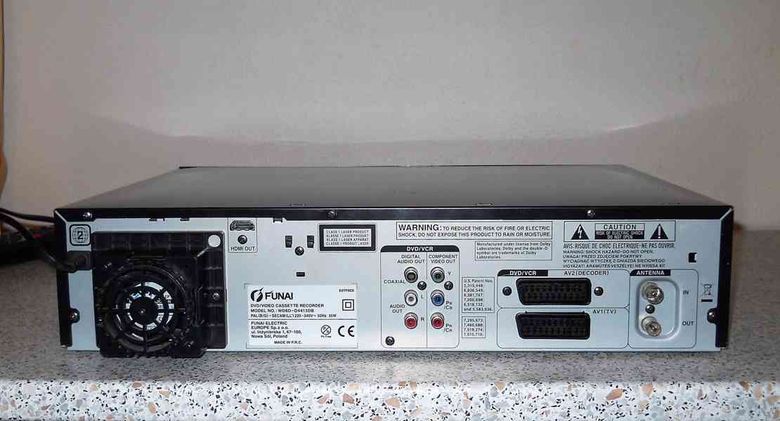 VHS-DVD rekordér FUNAI WD6D-M101 - foto 5