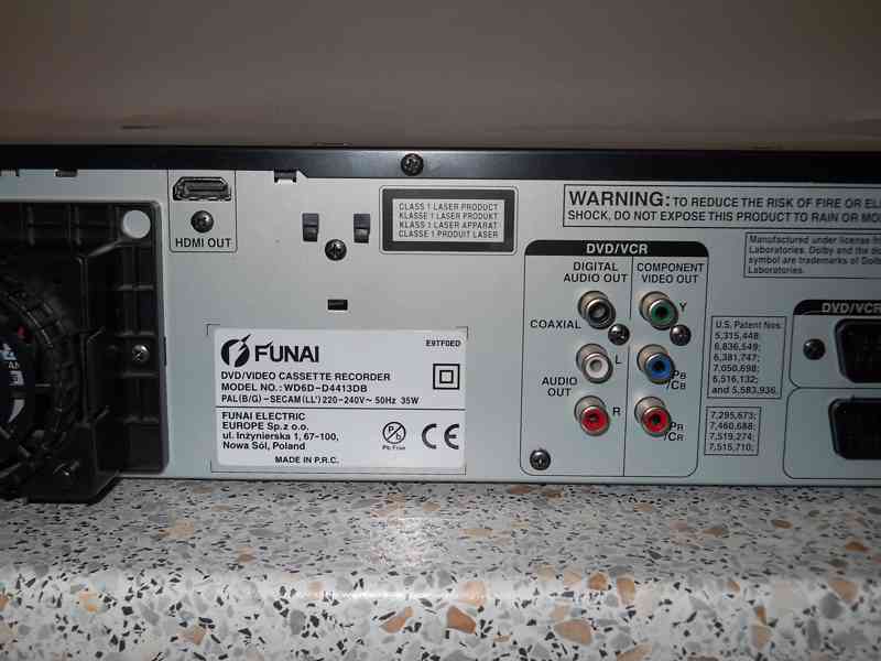 VHS-DVD rekordér FUNAI WD6D-M101 - foto 7