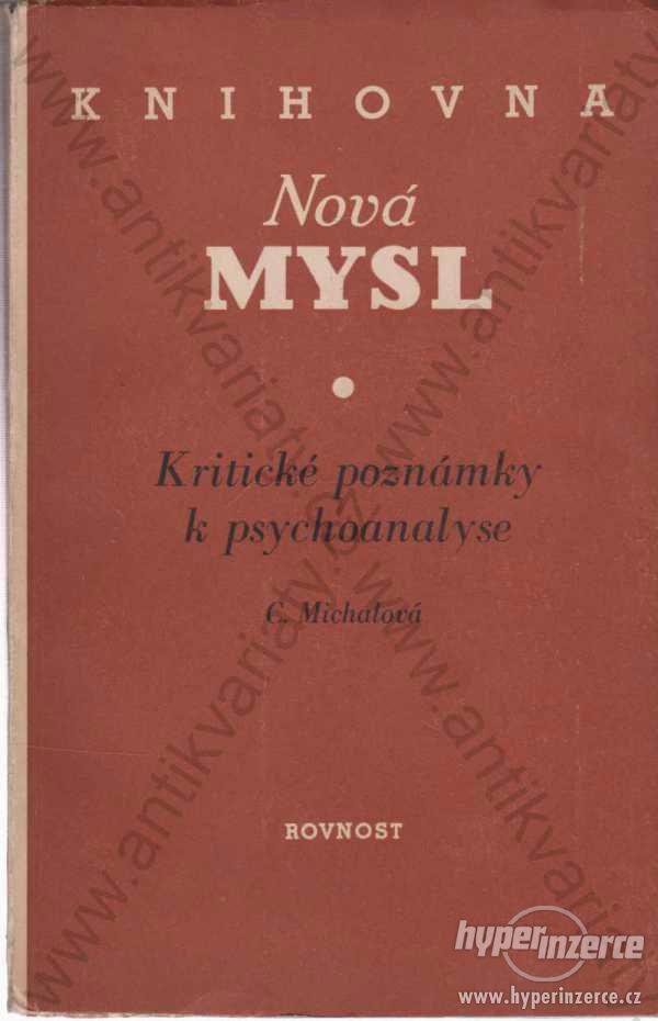 Kritické poznámky k psychoanalyse C. Michalová - foto 1