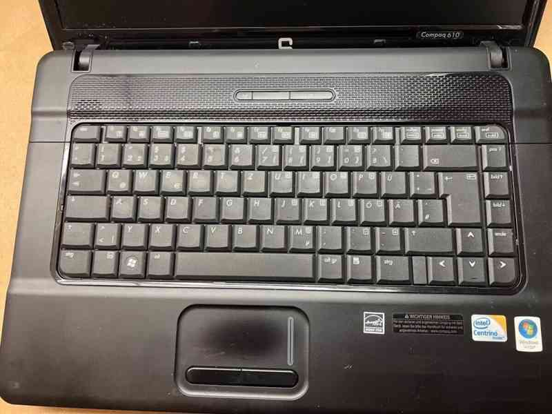 Predám notebook HP 15,6"Compaq 610 na diely alebo opravu - foto 4