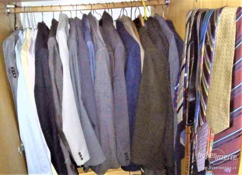 Saka a kalhoty, kravaty a  obleky +kalhoty letní, svetr ap. - foto 1