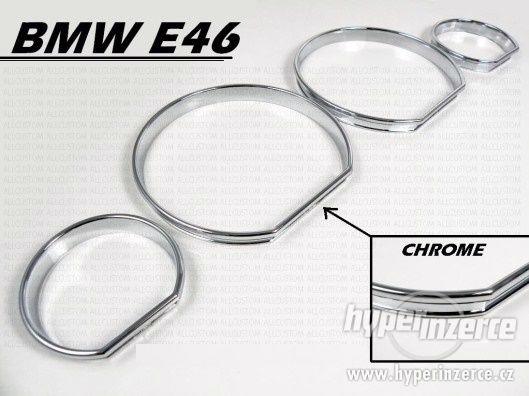 chrom tachometr tuning interier bmw e46 ramecky - foto 2