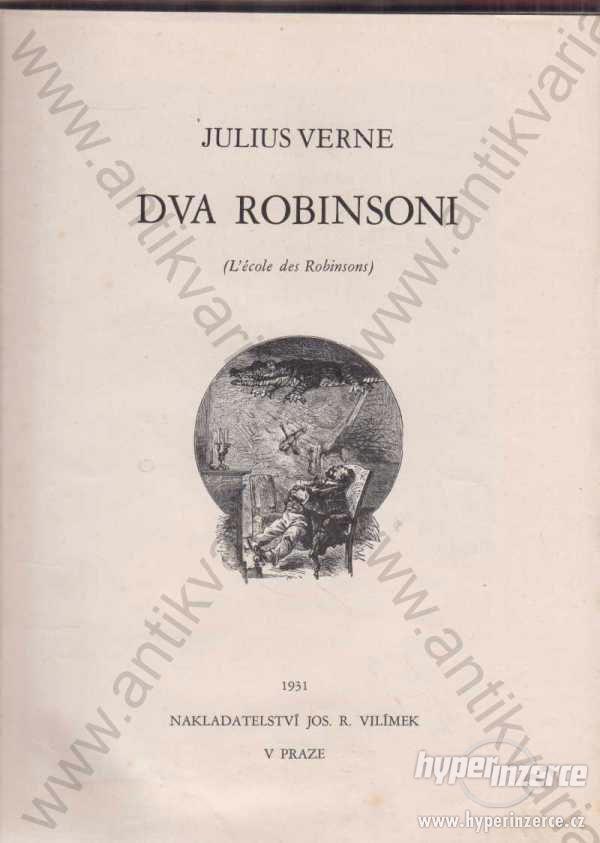 Dva Robinsoni Julius Verne L. Benett Vilímek 1931 - foto 1