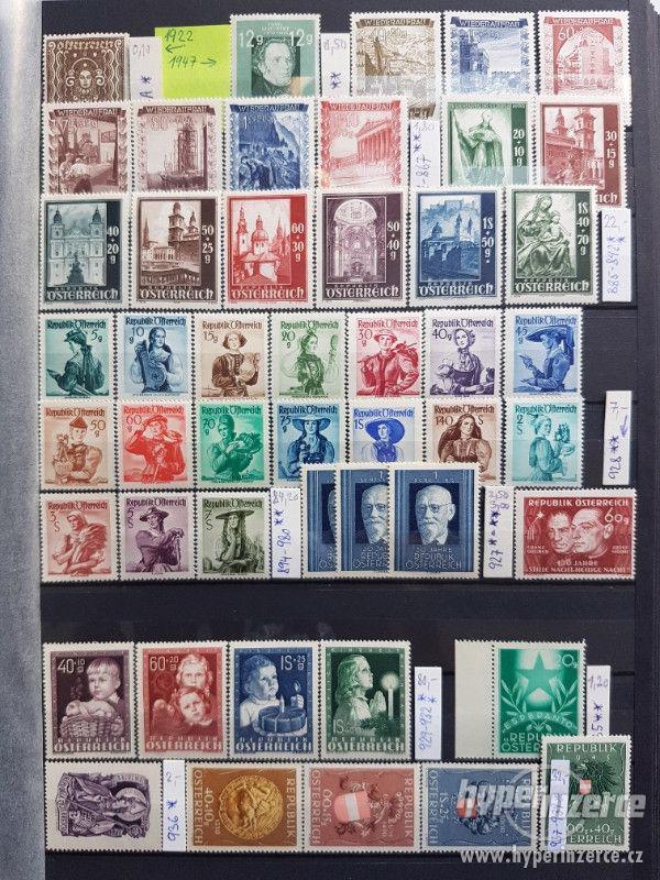 Rakouské známky čisté** 1949-1986 prodej - foto 1