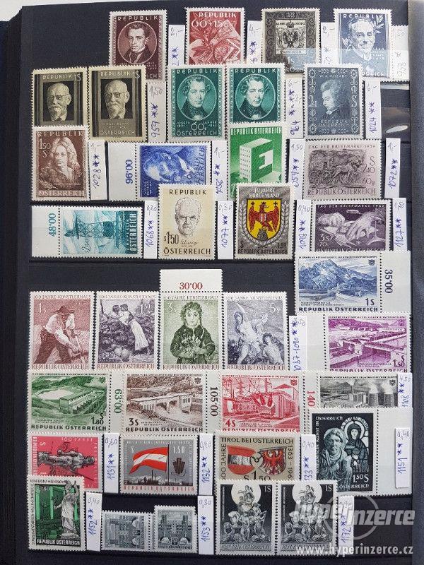 Rakouské známky čisté** 1949-1986 prodej - foto 2