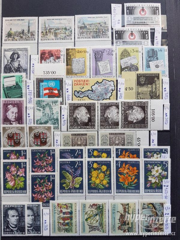 Rakouské známky čisté** 1949-1986 prodej - foto 3