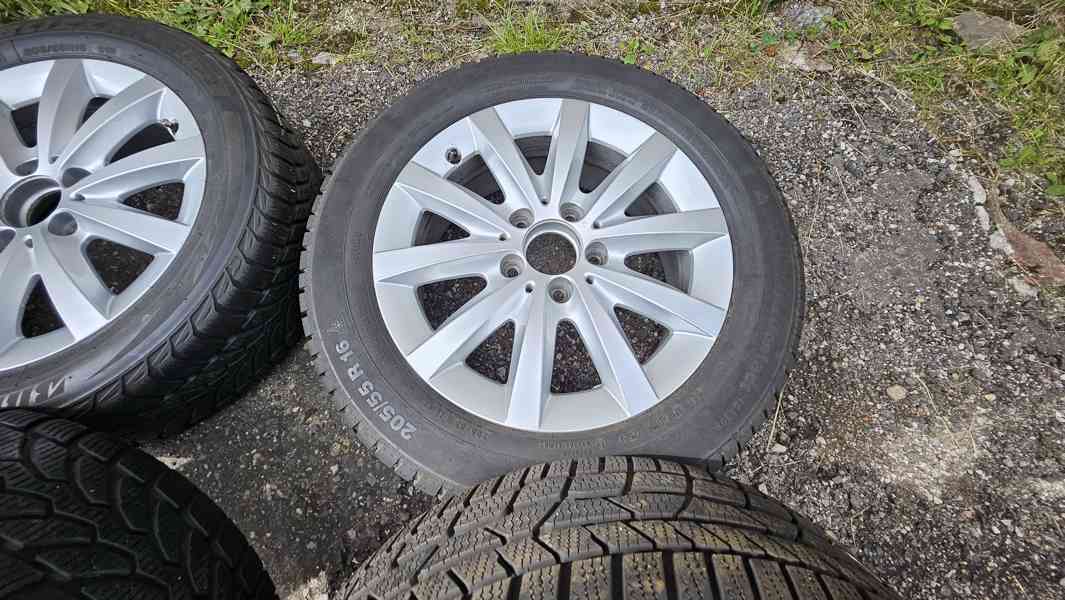❄️ Zimní ALU kola Mercedes 5x112 + Continental 205/55 R16 🔧 - foto 4
