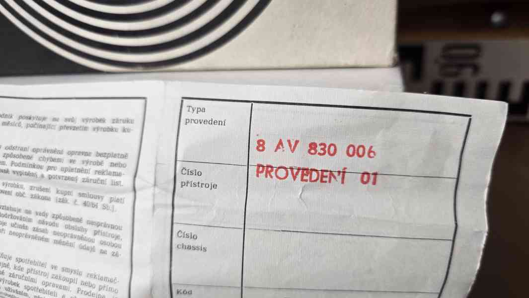 Nepoužité raménko gramofonu Tesla - typ P1101 - foto 4