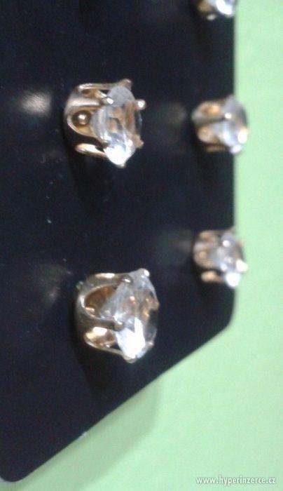sada 4 párů náušnic diamantů - foto 3