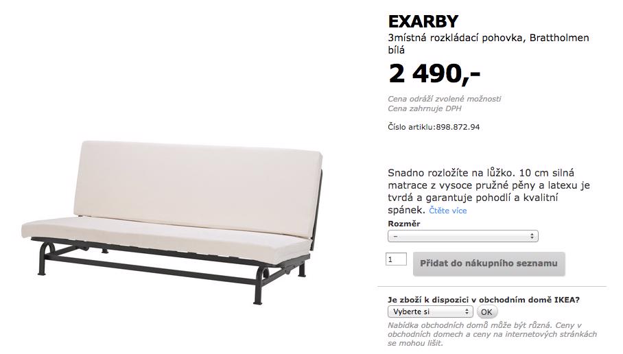 IKEA Exarby ram + matr - foto 1