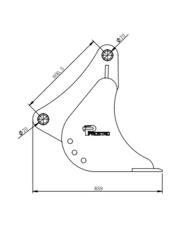 Svahová lžíce, 220cm s upínáním S70 - foto 4