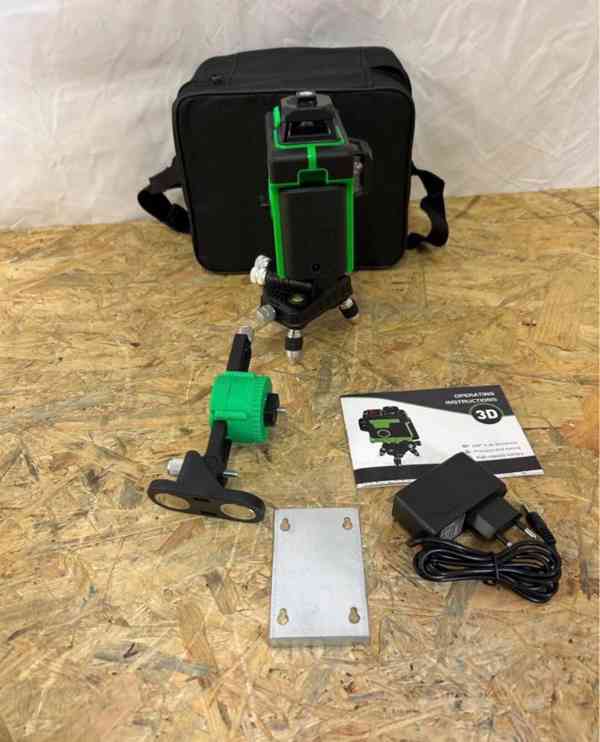 Nevyužitý 3D laser zelený 360º rotační - foto 5