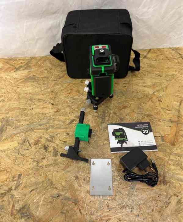 Nevyužitý 3D laser zelený 360º rotační - foto 6