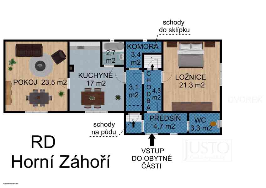 Prodej RD 2+1, 120 m², (1014 m²), Záhoří - Horní Záhoří u Písku - foto 30