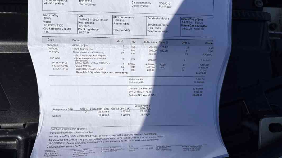 BMW X5 - 30d, (f15), 190 kw, tažné, origo stav, BMW servis - foto 20