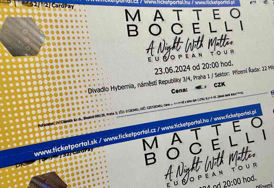 Matteo Bocelli koncert Praha - foto 2