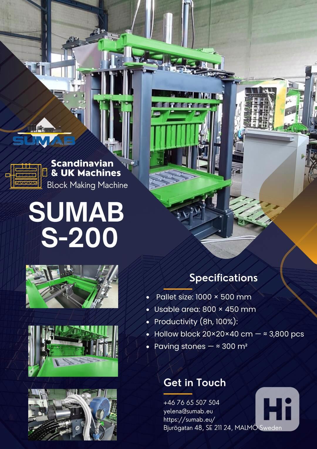 Výrobní linka na betonové bloky (vibrolis) S-200 - foto 1