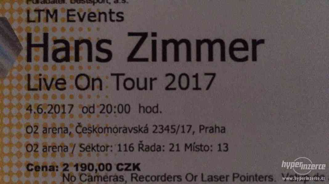 Hans Zimmer - Prodám vstupenky - foto 1