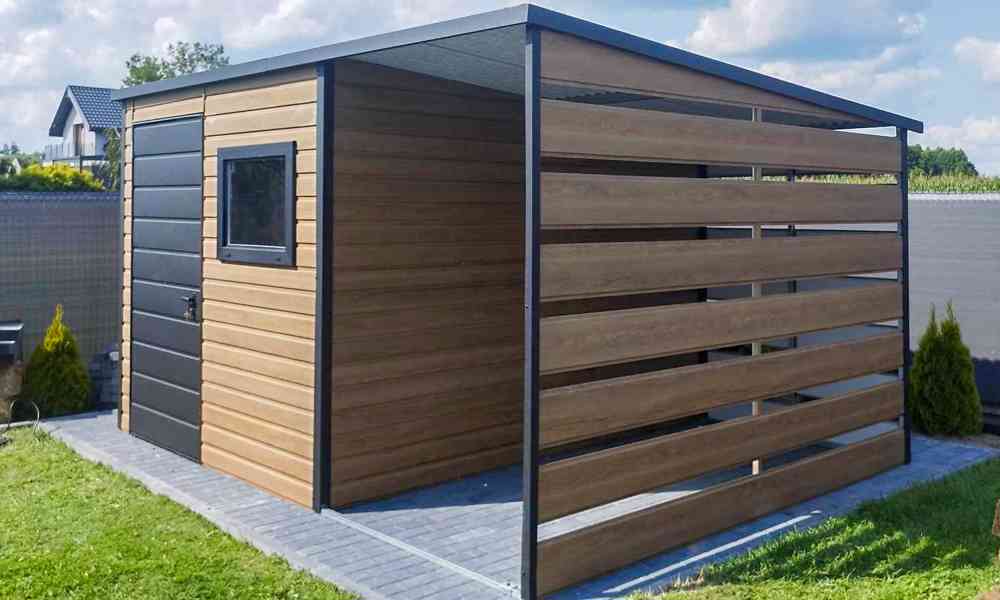  Zahradní domek 2x2 m +  přístřešek -  dveře - okno - TS757 - foto 3
