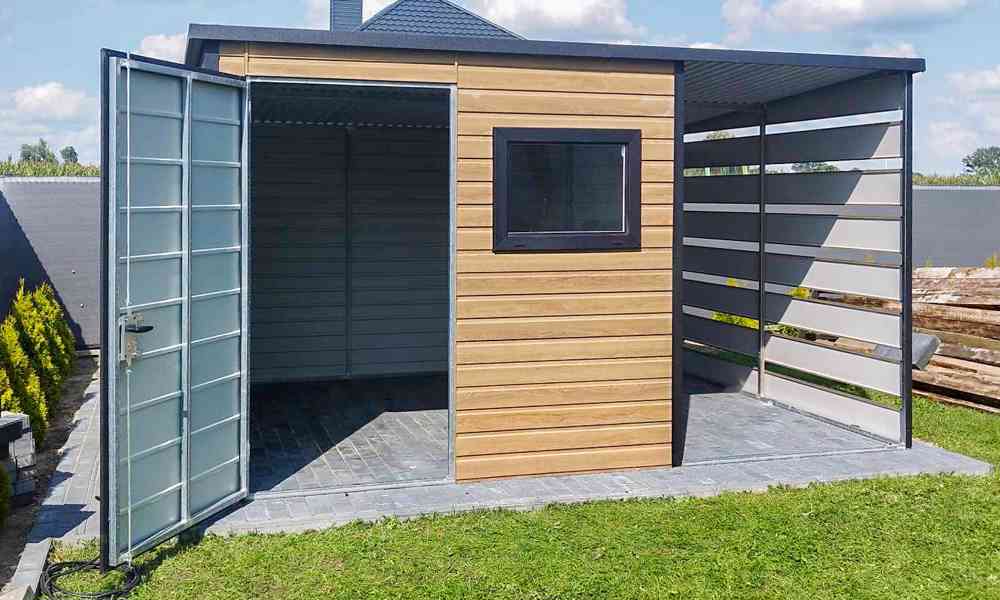  Zahradní domek 2x2 m +  přístřešek -  dveře - okno - TS757 - foto 4