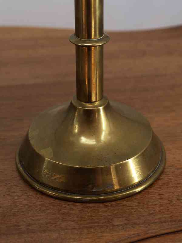 Párové neogotické svícny z mosazi - foto 6