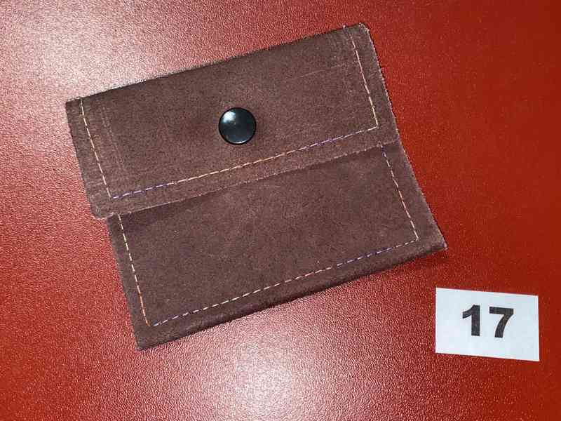 Kožená peněženka/klíčenka na peníze, karty - ruzné - foto 3