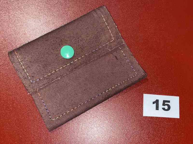 Kožená peněženka/klíčenka na peníze, karty - ruzné - foto 2
