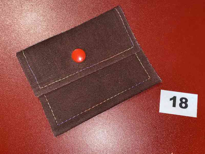 Kožená peněženka/klíčenka na peníze, karty - ruzné - foto 4